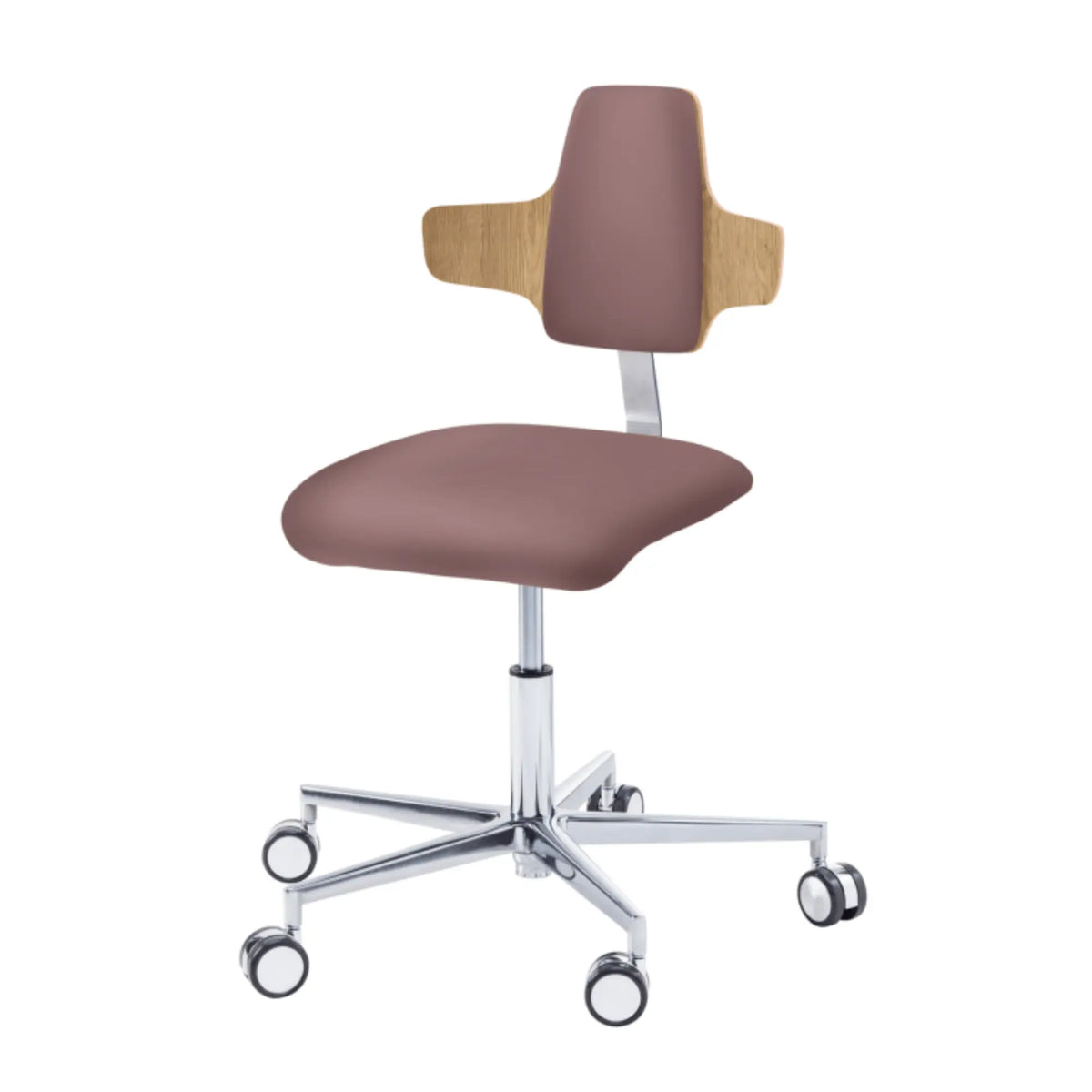 Practitioner seat - COMFORT - Ruck - Napoleon My Podologie backrest  CPL-Chêne-Taupe-Long