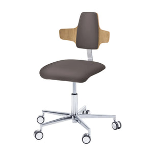 Practitioner seat - COMFORT - Ruck - Napoleon My Podology backrest CPL-Chêne-Muscade-Court