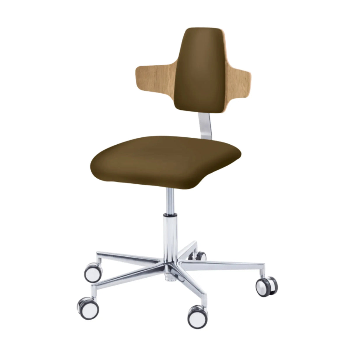 Practitioner seat - COMFORT - Ruck - Napoleon My Podologie backrest  CPL-Chêne-Expresso-Long