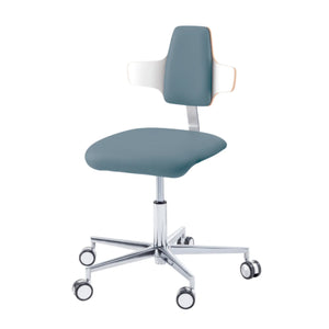 Practitioner seat - COMFORT - Ruck - Napoleon My Podologie backrest  CPL-Blanc-Océan-Long