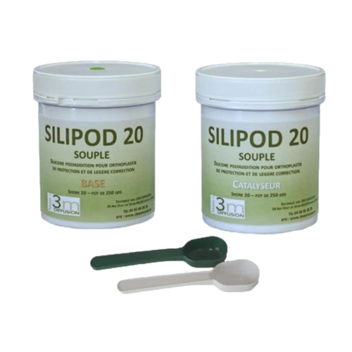Orthoplasty silicone - Soft hardness - Shore A 20 - Silipod J3M Diffusion 