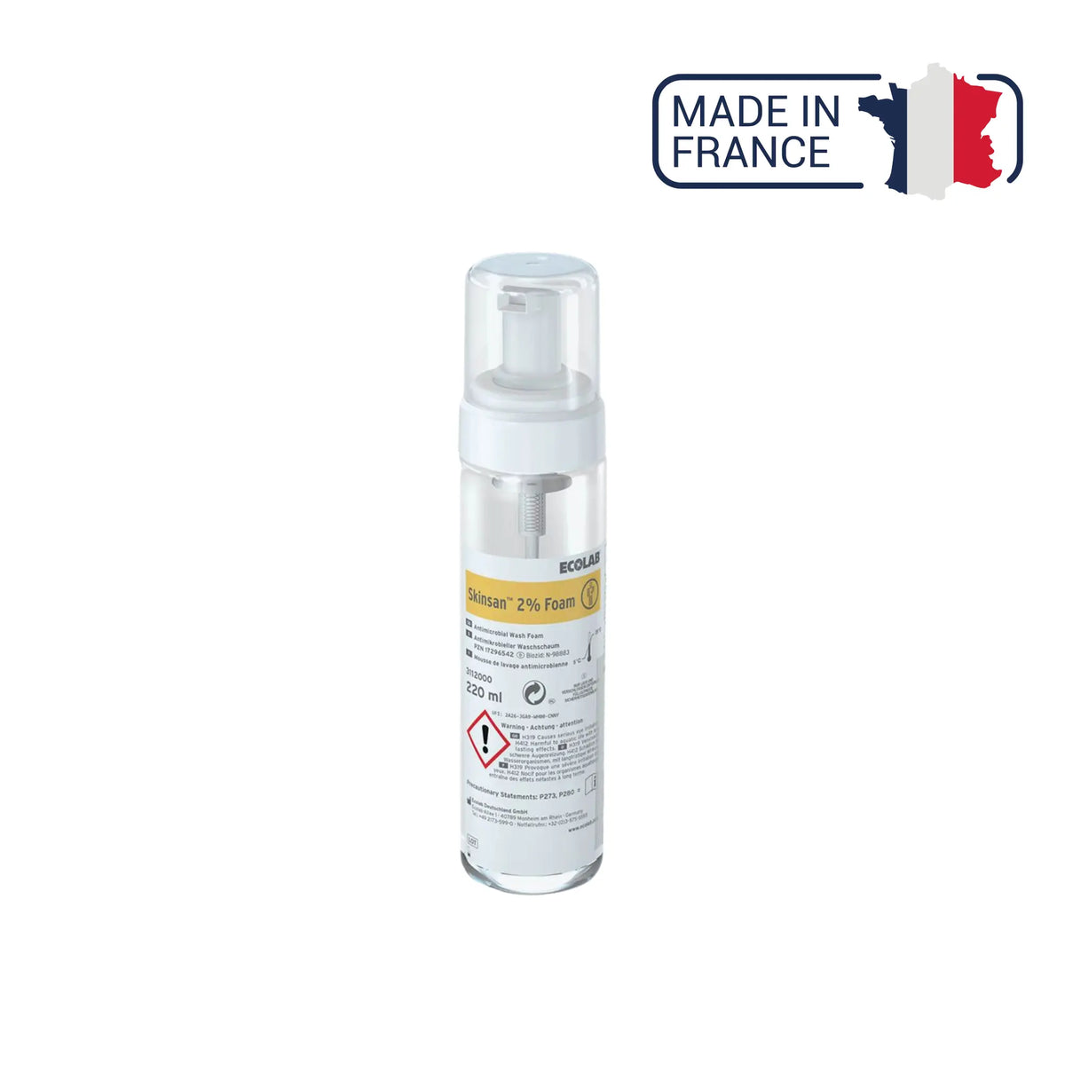 Skinsan 2% Foam - no-rinse antiseptic cleansing foam - 220 ml - Anios Anios 