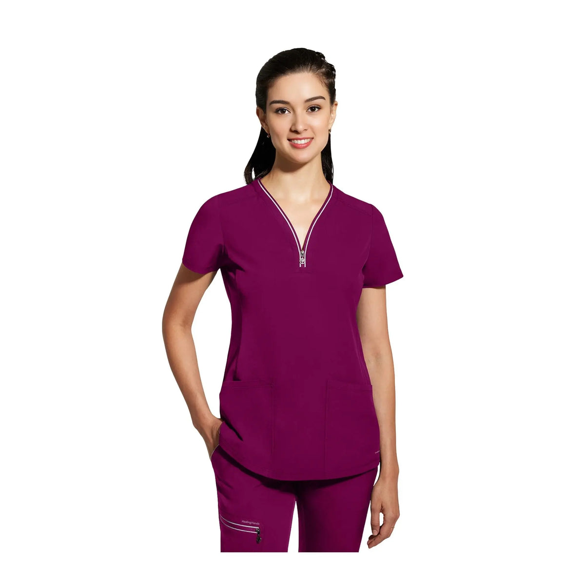 Sonia - Zipped V-neck tunic - Women - Healing Hands Healing Hands 