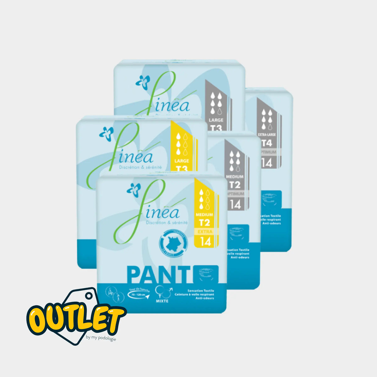 Finéa Pant absorbent underwear - bag of 14 pieces - Finéa // Clearance ID Direct 