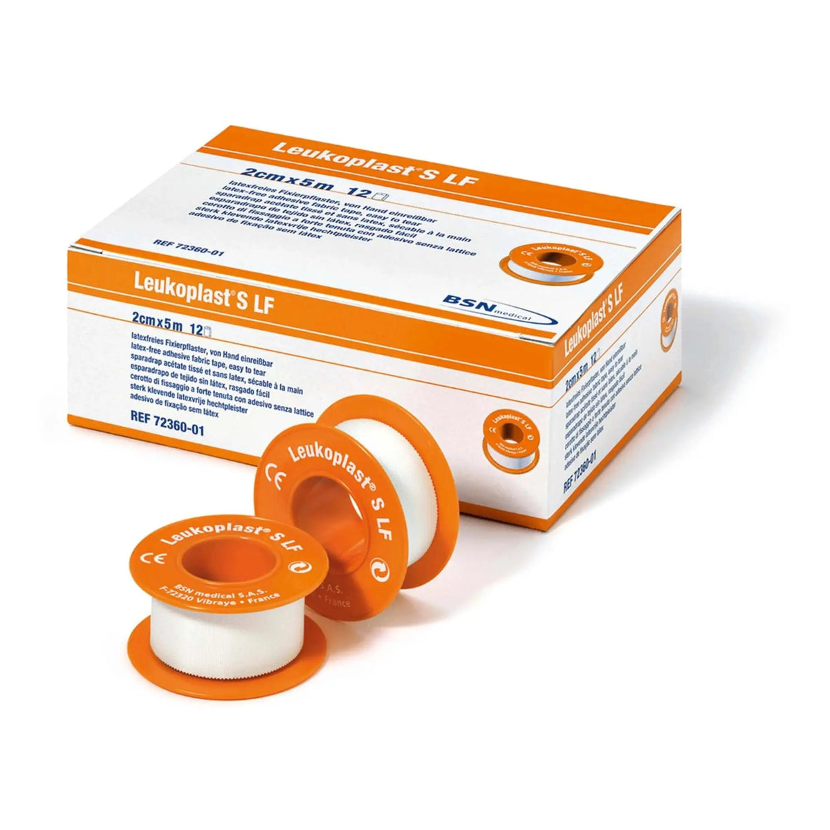 Sparadrap tissé LEUKOPLAST S LF en rouleau - 2 dimensions - BSN MEDICAL - My Podologie
