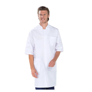 Stéphano - Blouse - Short sleeves - Men - 100 cm My Blouse Twill-White-B0-T5-XXL