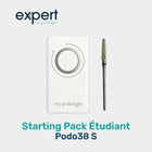 “Home care” student starting pack - 1 white Podo38S micromotor + 1 tungsten carbide nail cutter