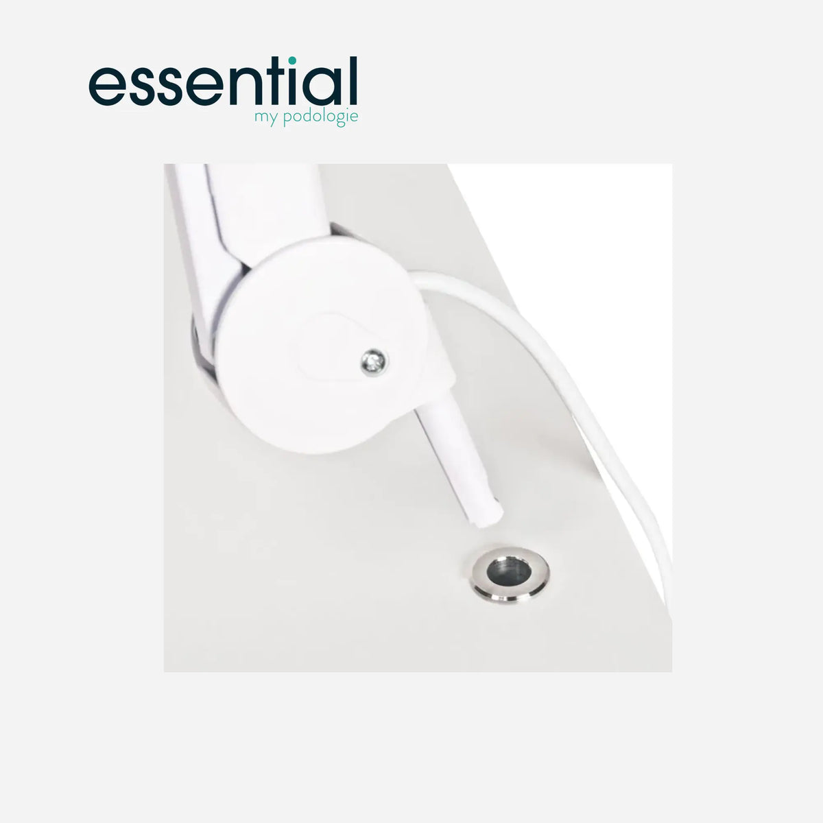 Tubular stainless steel magnifying lamp holder - Essential by My Podologie Essential 