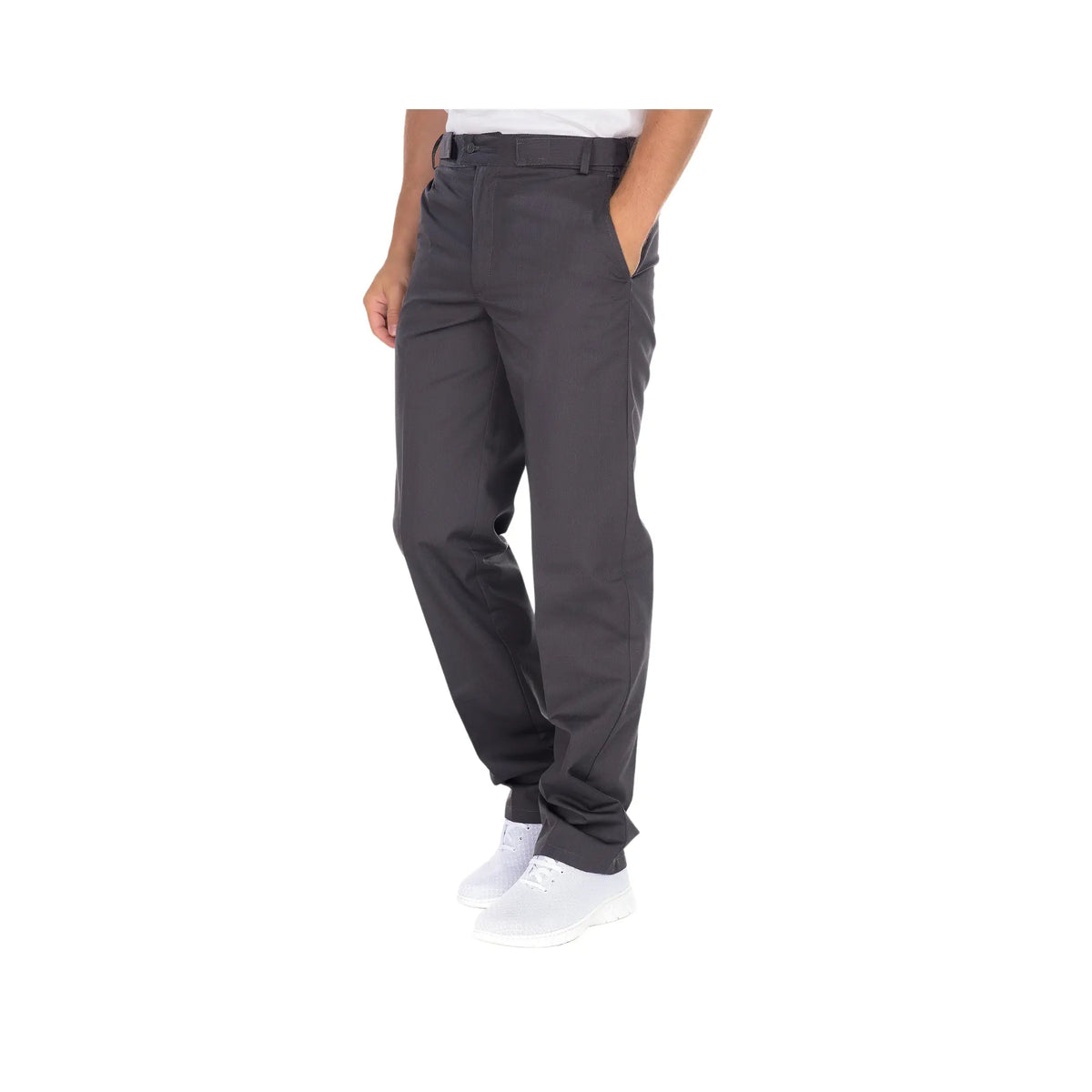 Sylvain - Trousers - Men - Adjustable belt - 3 pockets My Blouse  Anthracite-T62