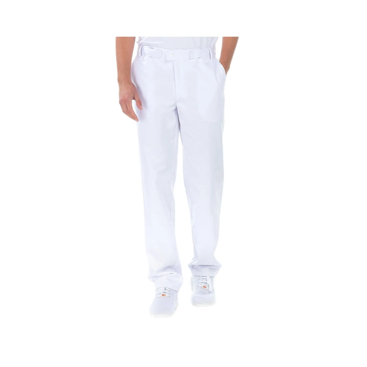 Sylvain - Trousers - Men - Adjustable belt - 3 pockets My Blouse  White-T62