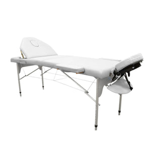 Folding aluminum massage table 186 x 66 cm with reclining backrest - 7 colors My Podologie