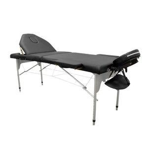 Folding aluminum massage table 186 x 66 cm with reclining backrest - 7 colors My Podologie
