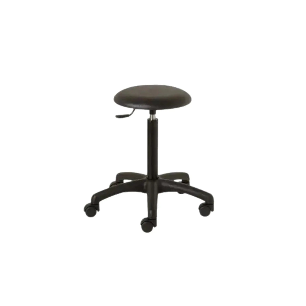 PRISCA ergonomic stool - Black ABS foot - Equipped with 5 casters - My Podologie