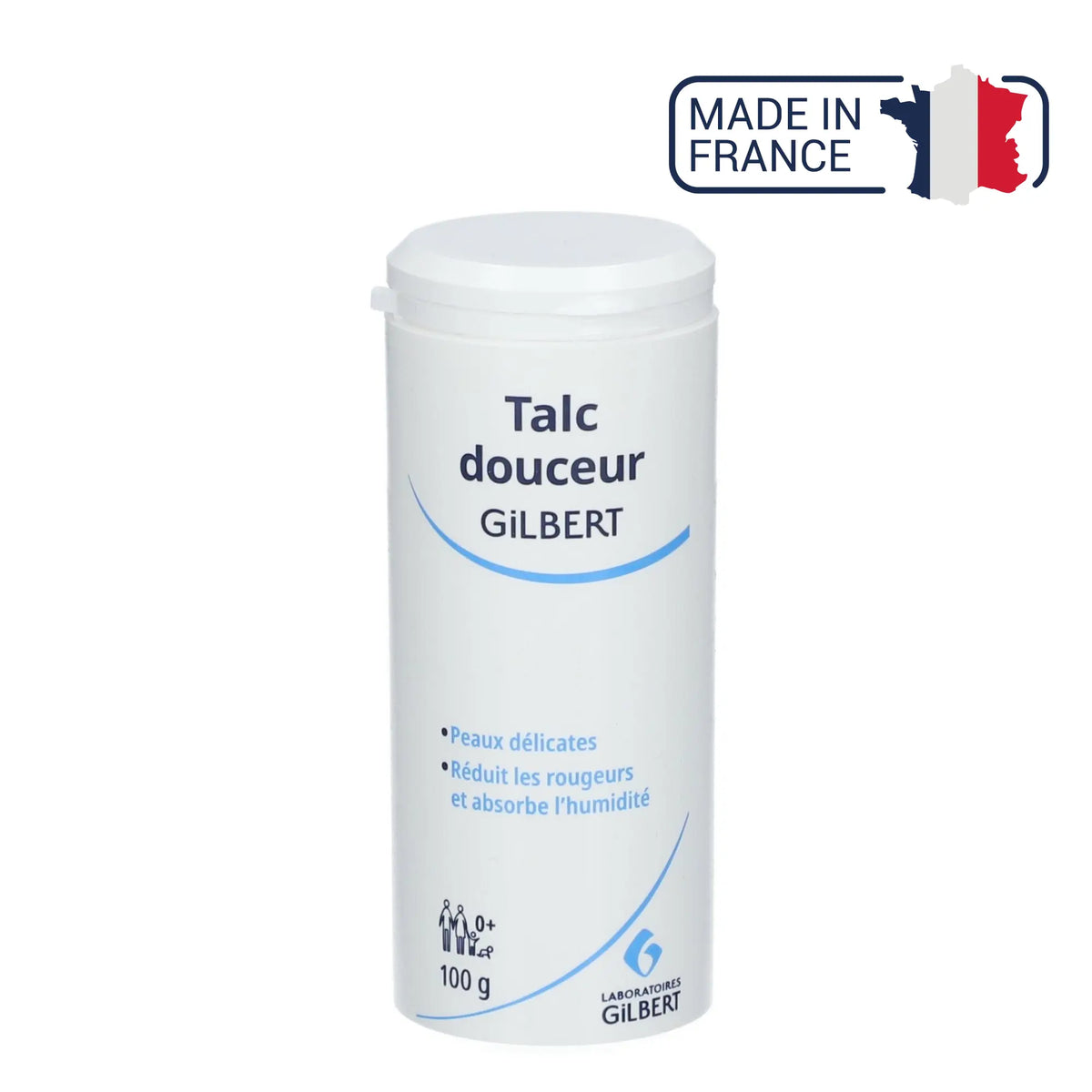 Gentle talc - Reduces redness and absorbs moisture - 100 g - Gilbert - My Podologie