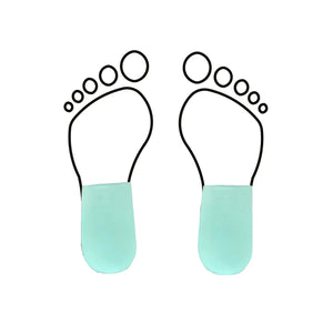 Short latex foam heel cup - Shore 25-35 - 5 mm - Green - My Podologie
