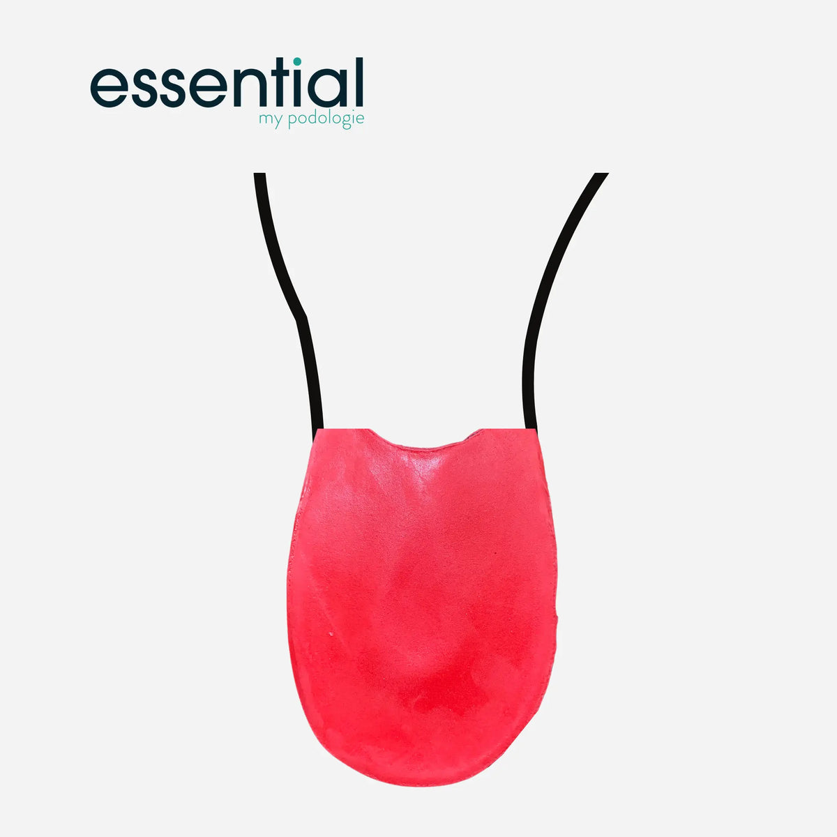 Latex heel cup for heel spurs - Shore 30-40 - Red