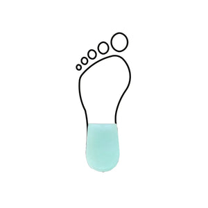 Latex foam heel cup with slight rim around the heel - Shore 25-35 - Green - My Podologie