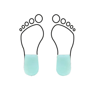Latex foam heel cup with slight rim around the heel - Shore 25-35 - Green - My Podologie