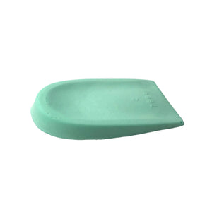 Latex foam heel cup with slight rim around the heel - Shore 25-35 - Green - My Podologie