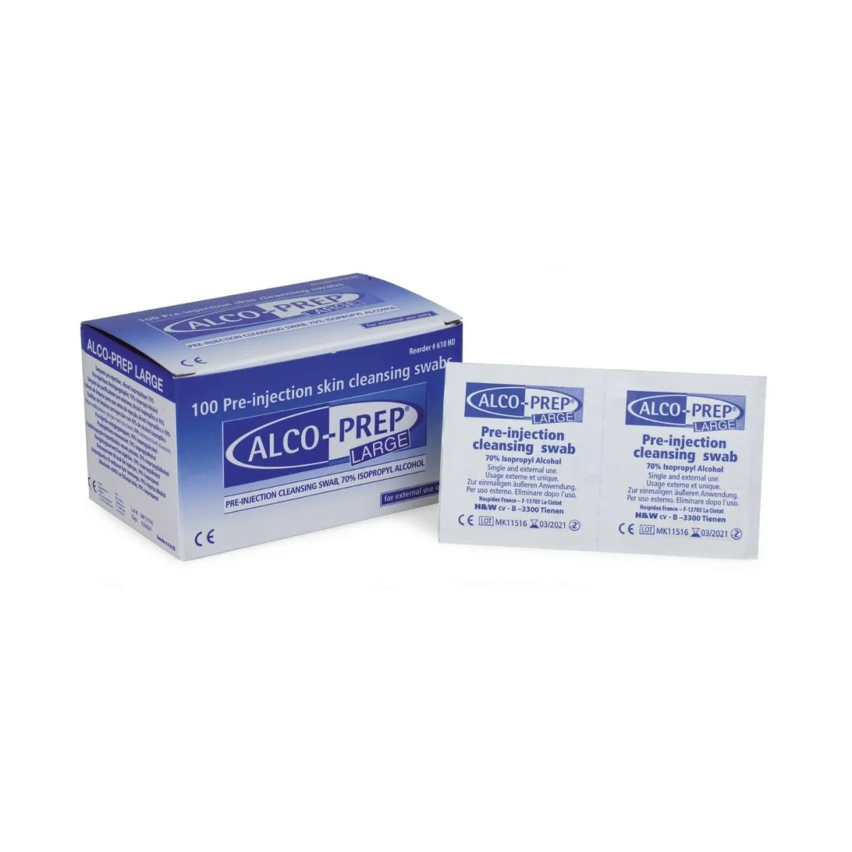 Alco-Prep Alcohol Pad - 2 models - HOSPIDEX Hospidex 