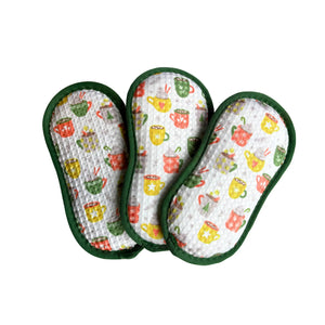 Reusable cleaning pad - 3 pieces - several colors - My Podologie My Podologie Green