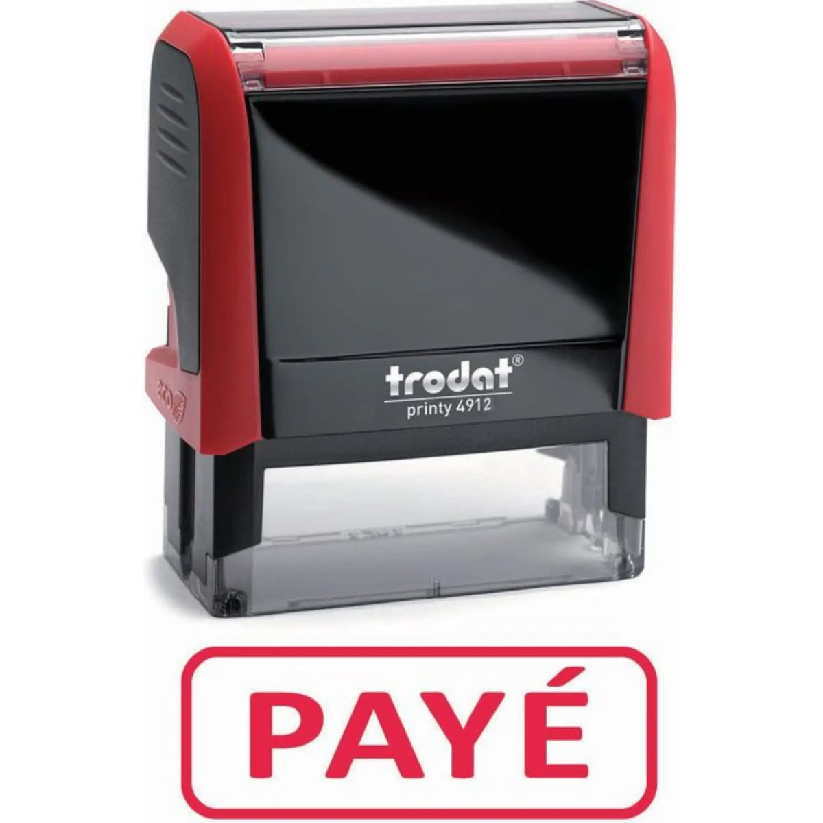 “Paid” ink stamp - red - Trodat My Podiatry 