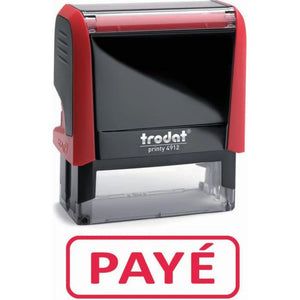 “Paid” ink stamp - red - Trodat My Podiatry 