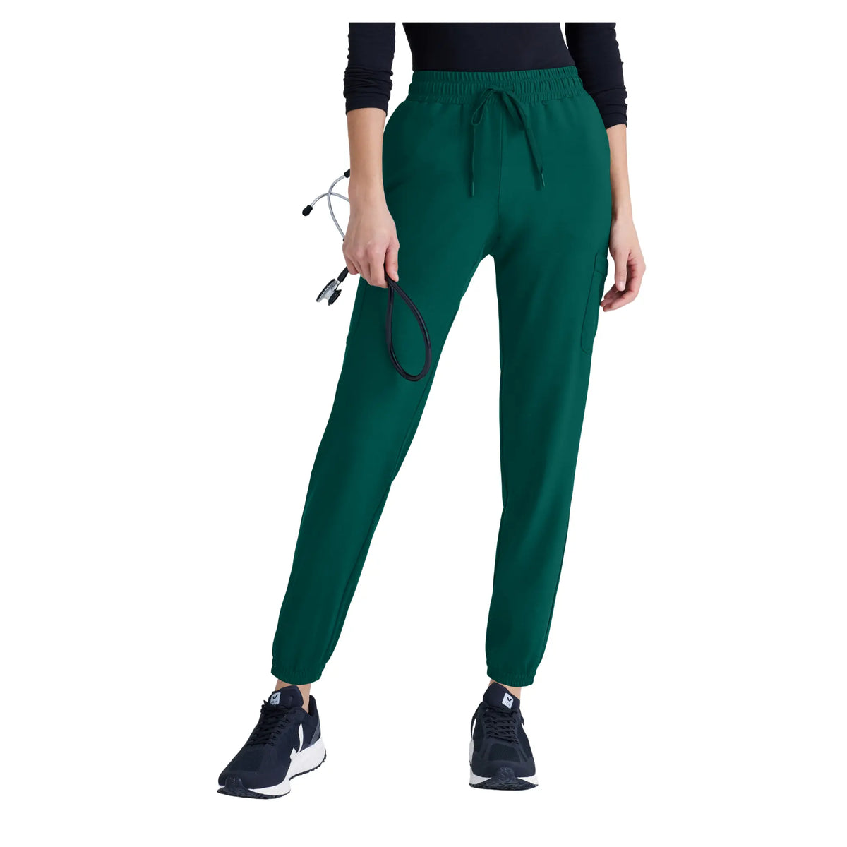 Terra - Drawstring Cargo Joggers - Women - Grey’s Anatomy Evolve Grey’s Anatomy  Hunter Green / XL