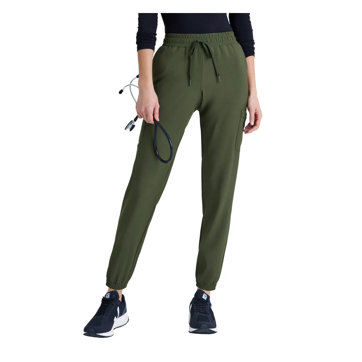 Terra - Drawstring Cargo Joggers - Women - Grey’s Anatomy Evolve Grey’s Anatomy  Olive Green / XL