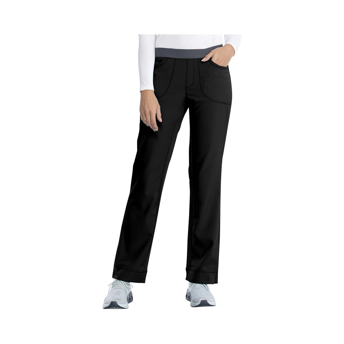 Tosse - Slim medical pants - Women - 4 pockets - Cherokee - Color 1 My Podologie  Black-XXXL