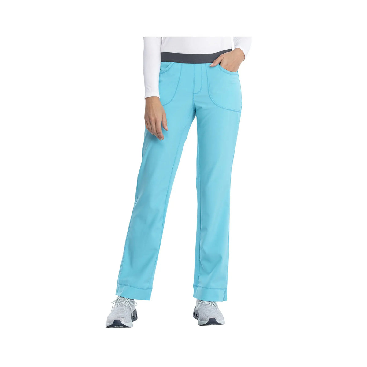 Tosse - Slim medical pants - Women - 4 pockets - Cherokee - Color 1 My Podologie  Blue-Turquoise-XXXL