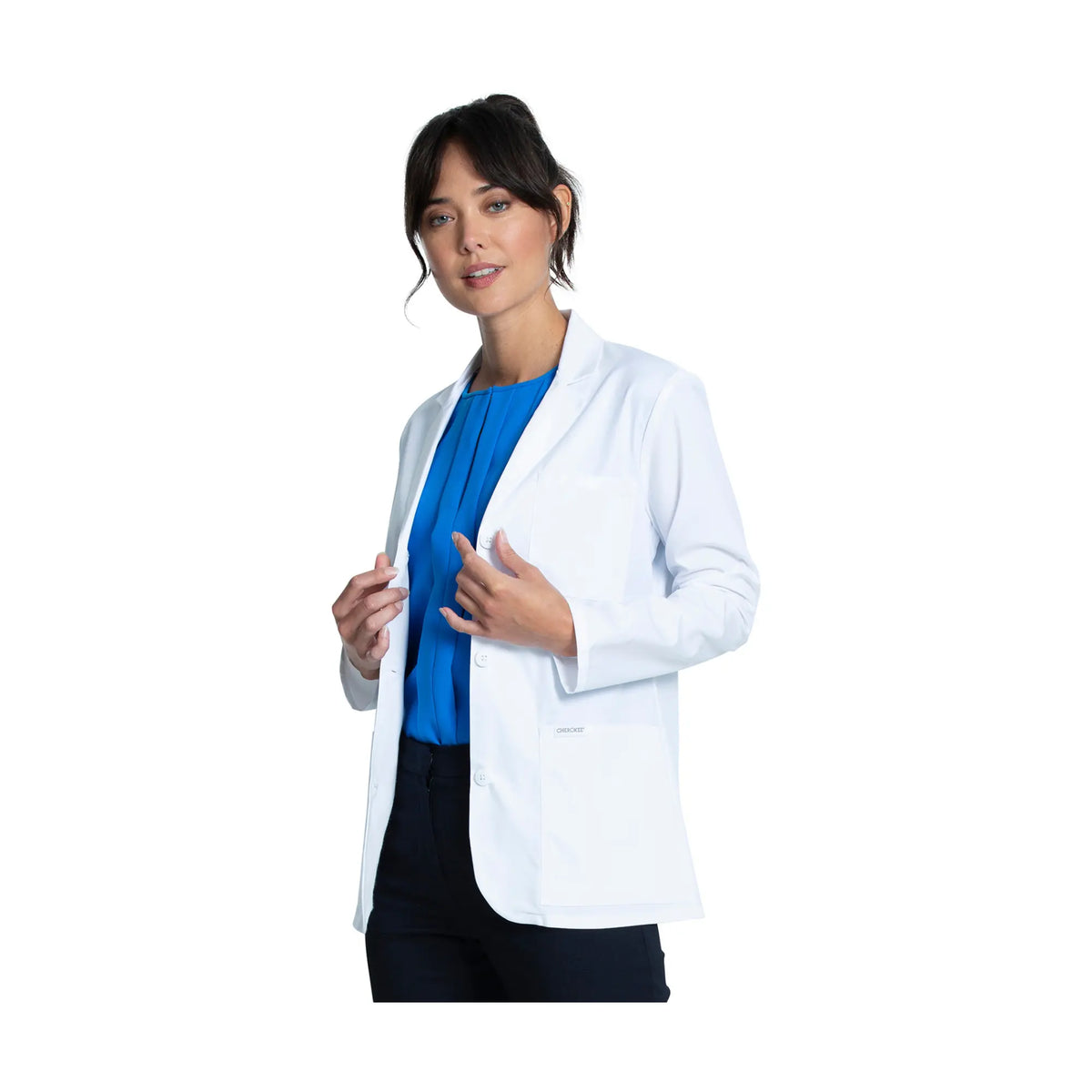 Toulon - White medical coat - 71cm - Women - Cherokee Cherokee Medical Uniforms 