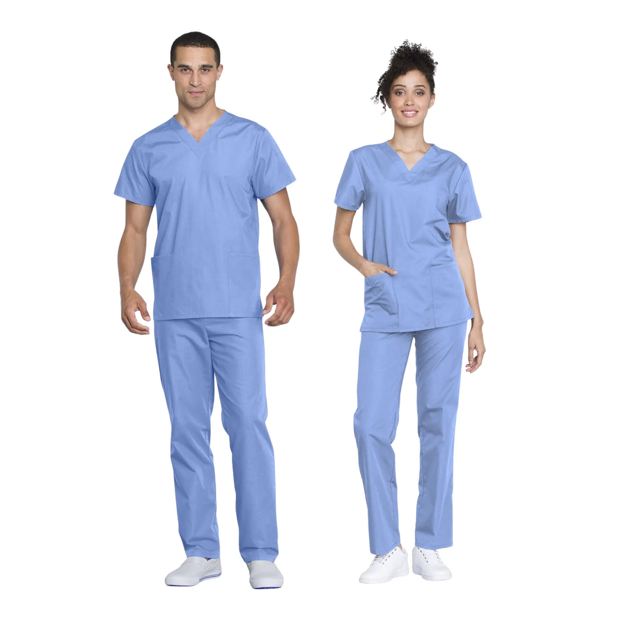 Toulouse - Medical Set - Tunic and Pants - Unisex - Cherokee Cherokee Authentic Workwear  Sky Blue / 3XL