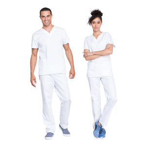 Toulouse - Medical Set - Tunic and Pants - Unisex - Cherokee Cherokee Authentic Workwear  White / 3XL