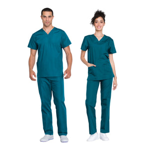 Toulouse - Medical Set - Tunic and Pants - Unisex - Cherokee Cherokee Authentic Workwear  Teal / 3XL