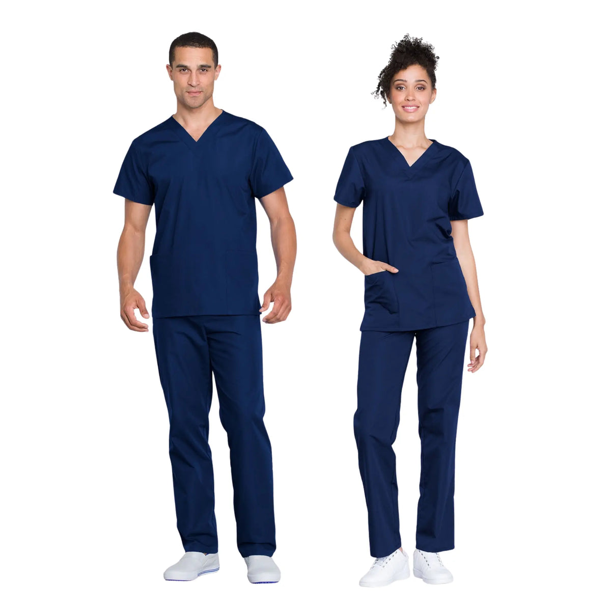 Toulouse - Medical Set - Tunic and Pants - Unisex - Cherokee Cherokee Authentic Workwear  Navy Blue / 3XL