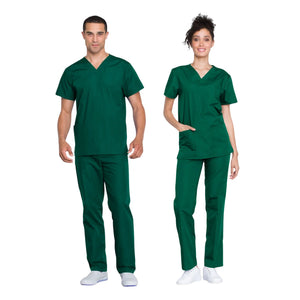 Toulouse - Medical Set - Tunic and Pants - Unisex - Cherokee Cherokee Authentic Workwear  Hunter Green / 3XL