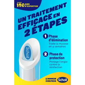 Nail Fungus Treatment - 2 in 1 - 3.8 ml + 5 files - Scholl Scholl 