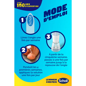 Nail Fungus Treatment - 2 in 1 - 3.8 ml + 5 files - Scholl Scholl 