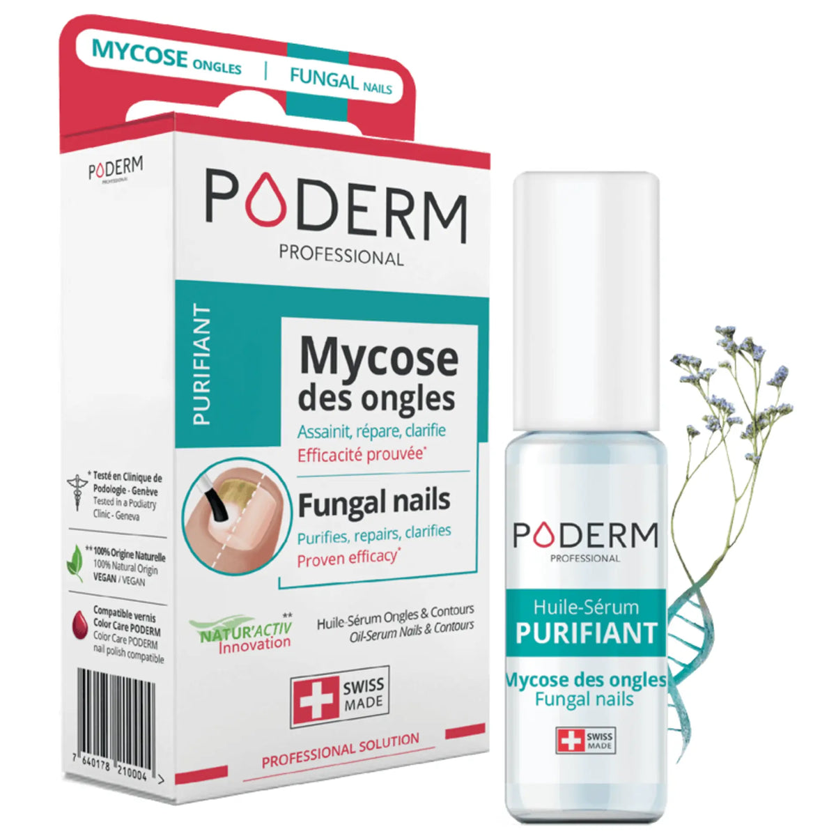 Nail Fungus Serum Treatment - 8ml - Purifying - Poderm Professional - My Podologie