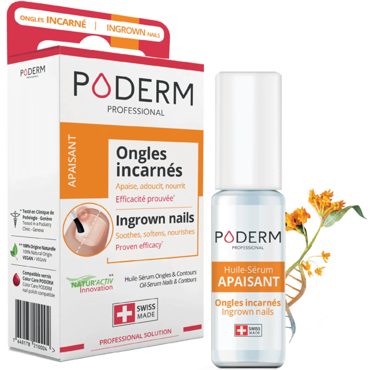 Ingrown, encrusted nail serum treatment - 8ml - Soothing - Poderm Professional - My Podologie