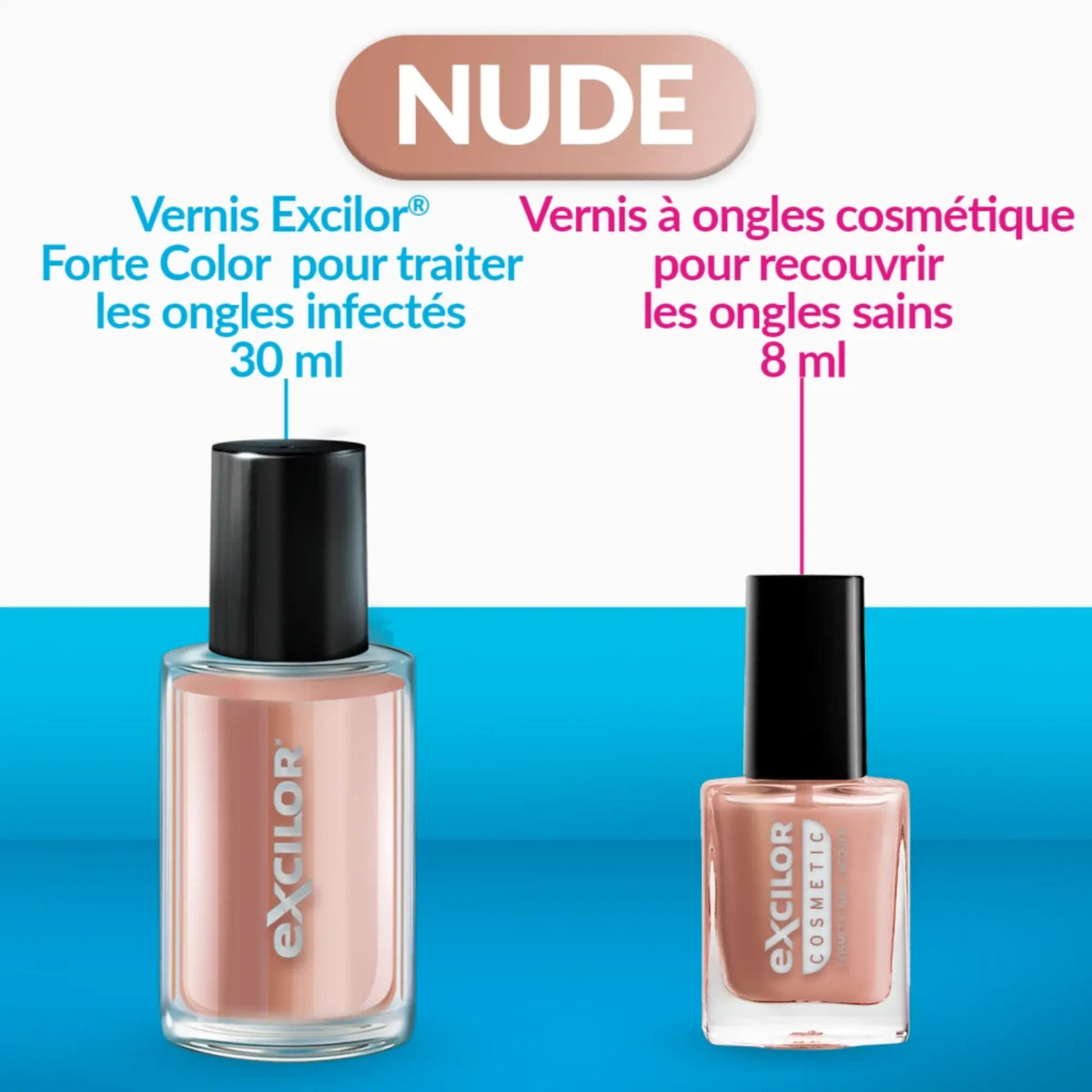 Strong nail fungus treatment in nude color 30ml - Excilor Excilor 