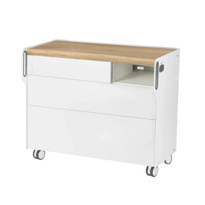 "Room Move" Podiatry Unit - Size L - Ruck Ruck Oak-2-compartment-micromotor-right-No