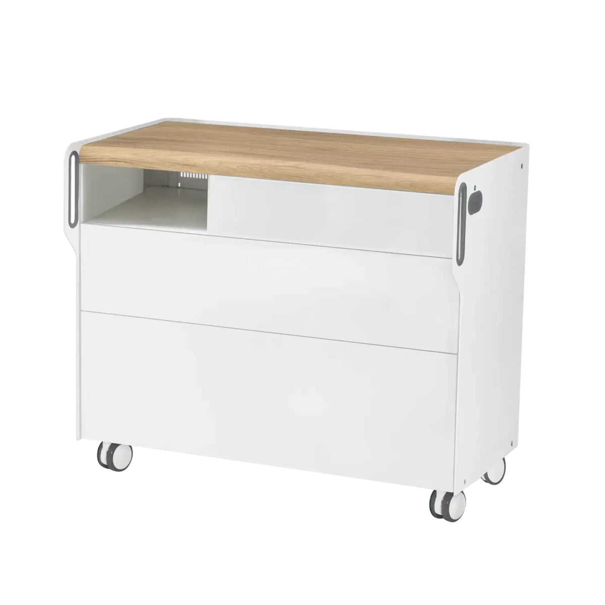 "Room Move" Podiatry Unit - Size L - Ruck Ruck Oak-2-compartment-micromotor-left-No