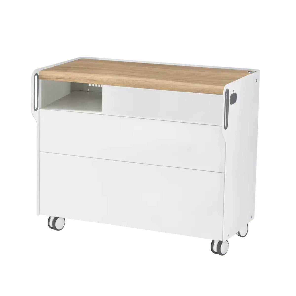 "Room Move" Podiatry Unit - Size L - Ruck Ruck Oak-2-compartment-micromotor-left-Circle-X
