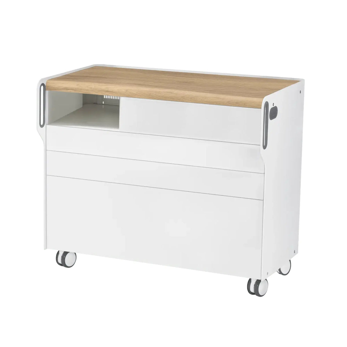 "Room Move" Podiatry Unit - Size L - Ruck Ruck Oak-3-compartment-micromotor-left-No