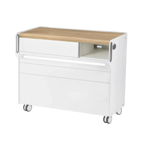 "Room Move" Podiatry Unit - Size L - Ruck Ruck Oak-3-with-LED-micromotor-compartment-right