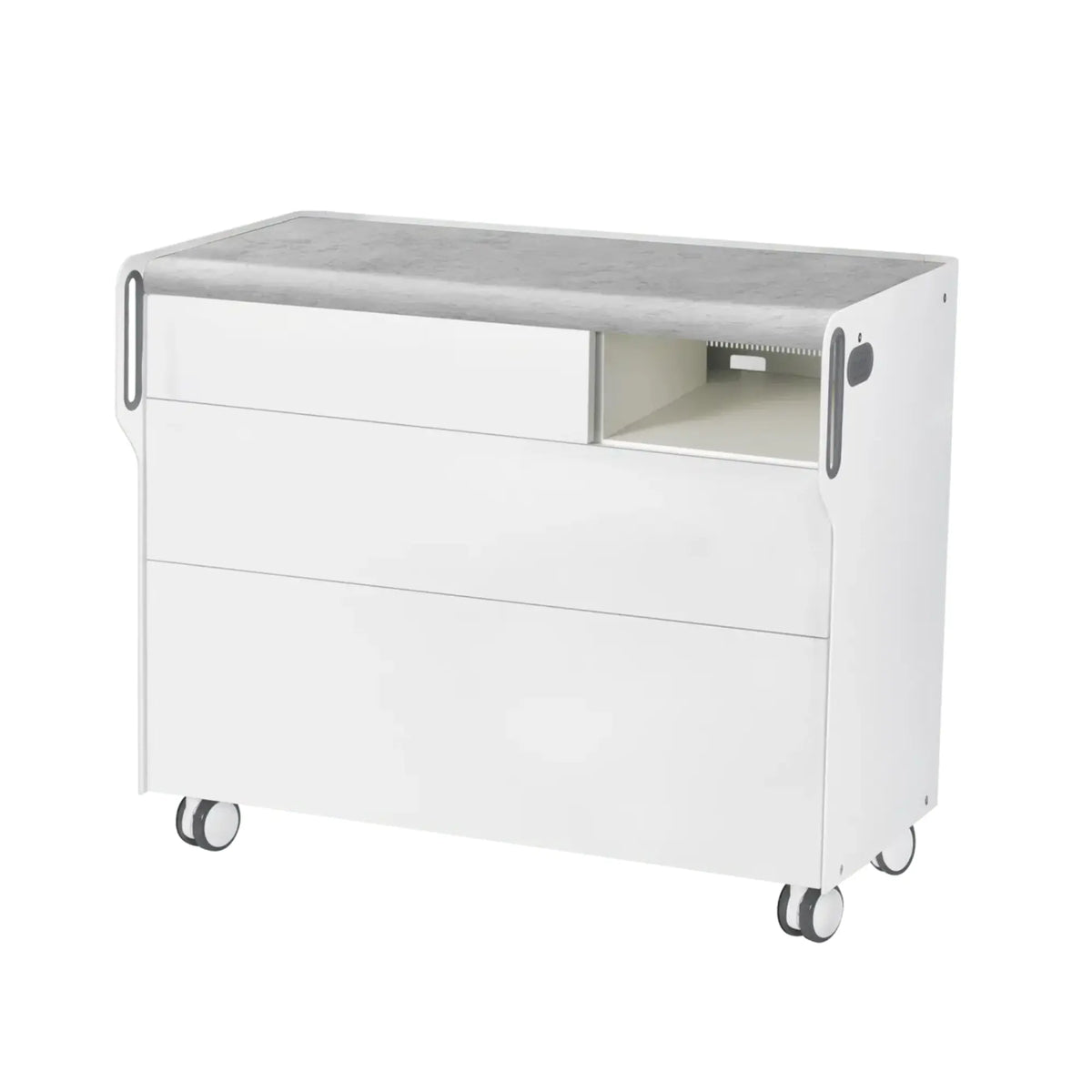 "Room Move" Podiatry Unit - Size L - Ruck Ruck Concrete-2-compartment-micromotor-right-No