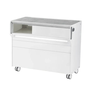 "Room Move" Podiatry Unit - Size L - Ruck Ruck Concrete-3-with-LED-micromotor-compartment-on-the-left
