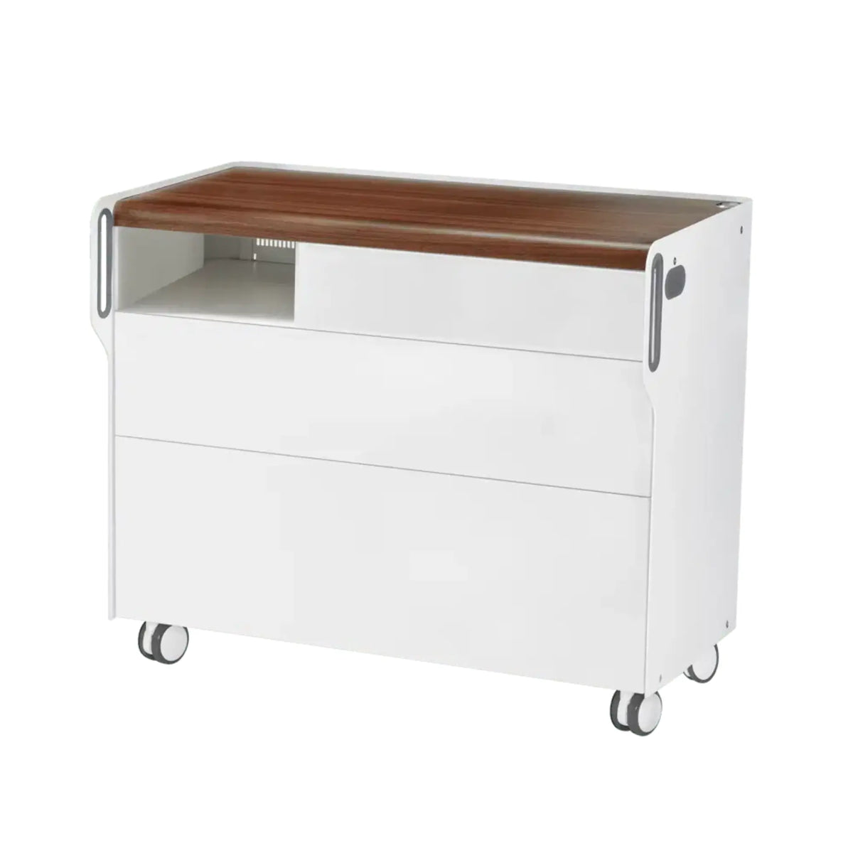 "Room Move" Podiatry Unit - Size L - Ruck Ruck Walnut-2-compartment-micromotor-left-Circle-X
